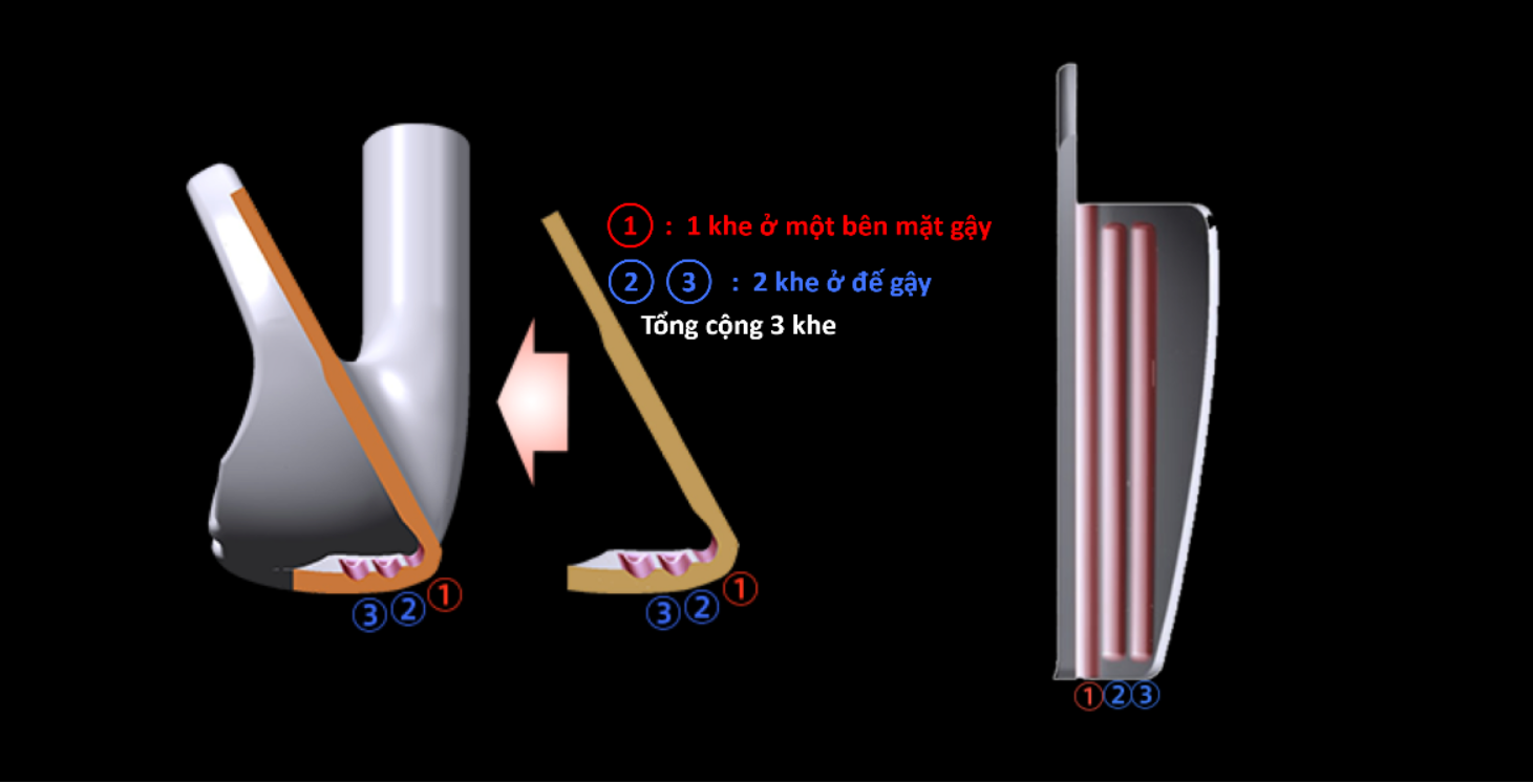 Gậy sắt tay trái Honma Beres 06 - 2 sao ( #5-11, AW, SW)