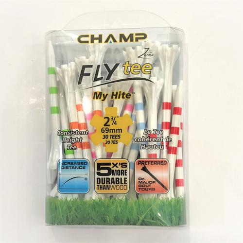 Champ Fly Tee Golf My Hite 2-3/4" 30P Pack, Mixed Colors-95529