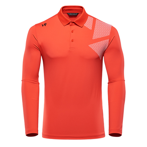 Áo golf polo nam dài tay Heal Creek 1HCTSS9350 Red