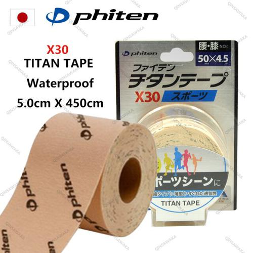 BĂNG DÁN PHITEN TITANIUM TAPE X30 STRETCHED SPORT BEIGE 5.0 X 4.5 M PU754329