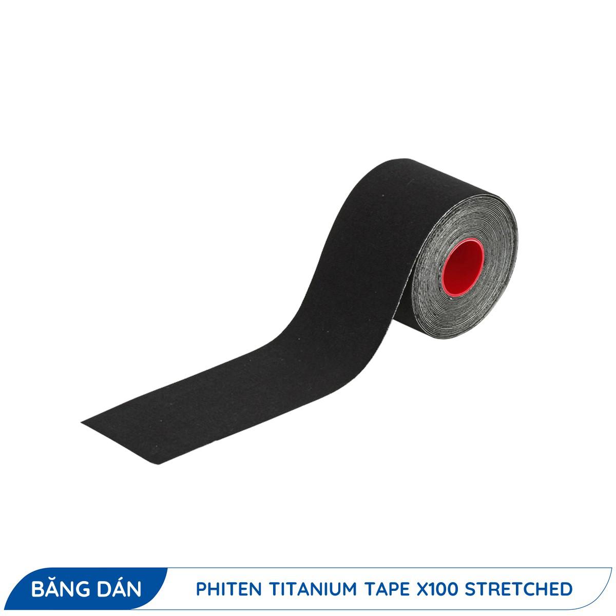 BĂNG DÁN PHITEN TITANIUM TAPE X100 STRETCHED 5.0 X 4.5 M PU752029