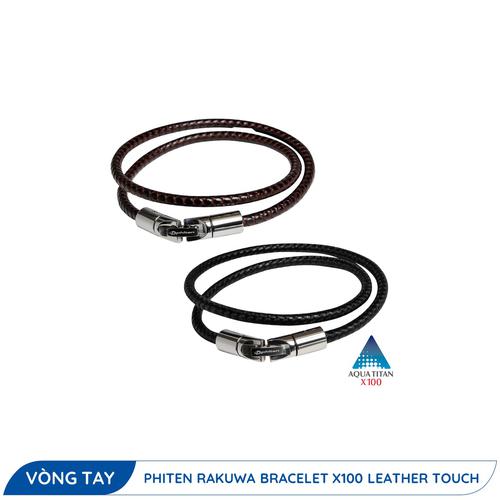 VÒNG TAY PHITEN RAKUWA BRACELET X100 LEATHER TOUCH