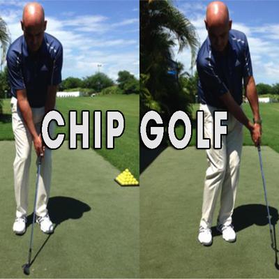 Thực hiện cú chip trong golf đầy ấn tượng 