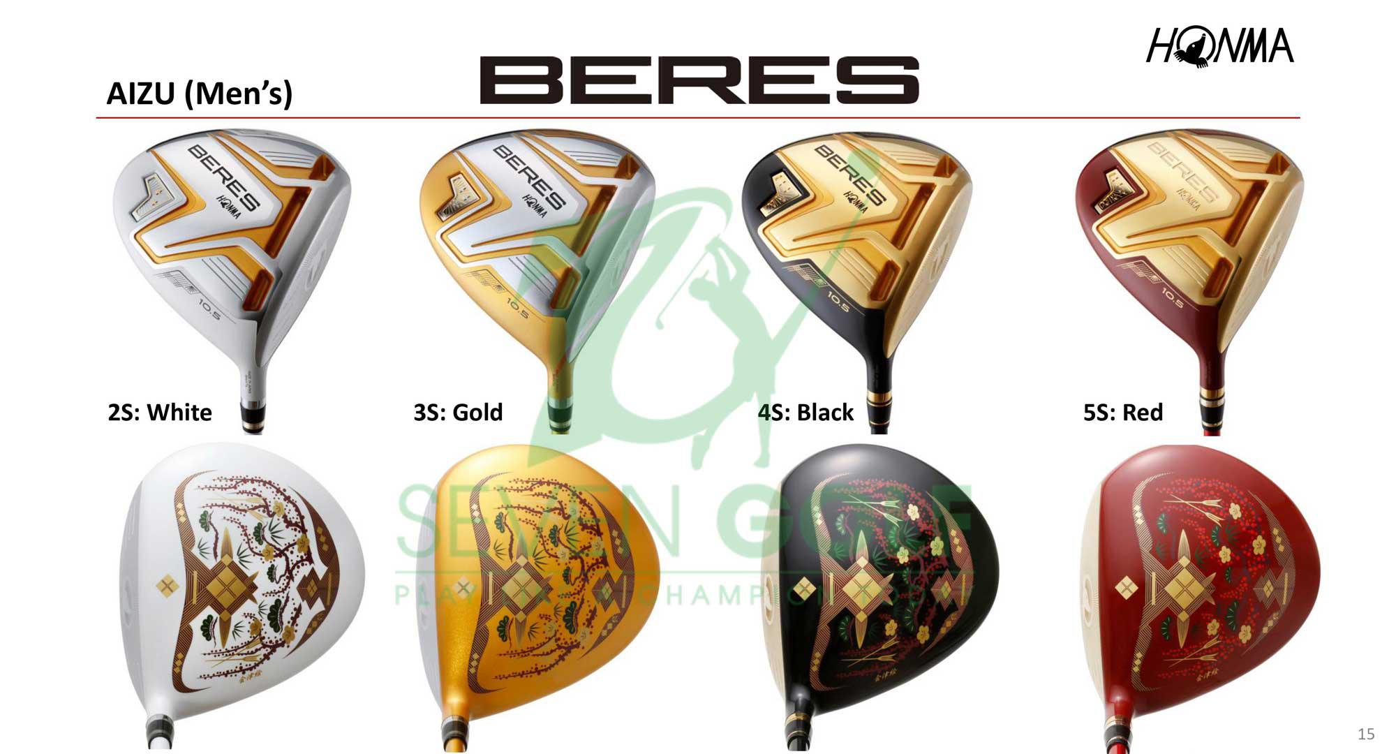 Bộ gậy golf fullset Honma Beres Aizu 5 sao cao cấp