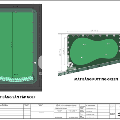 Quy trình thi công sân tập golf ngoài trời 