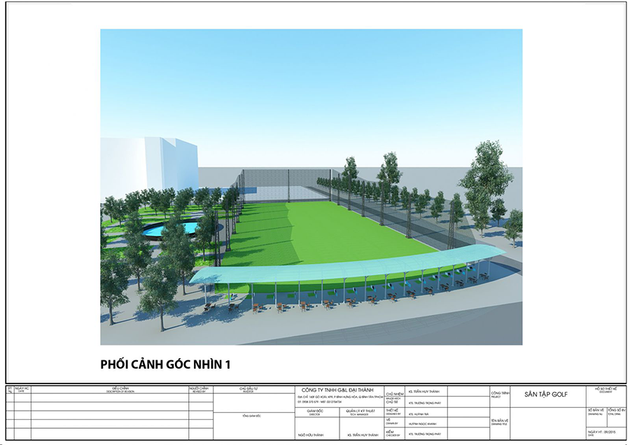 Quy trình thi công sân tập golf ngoài trời