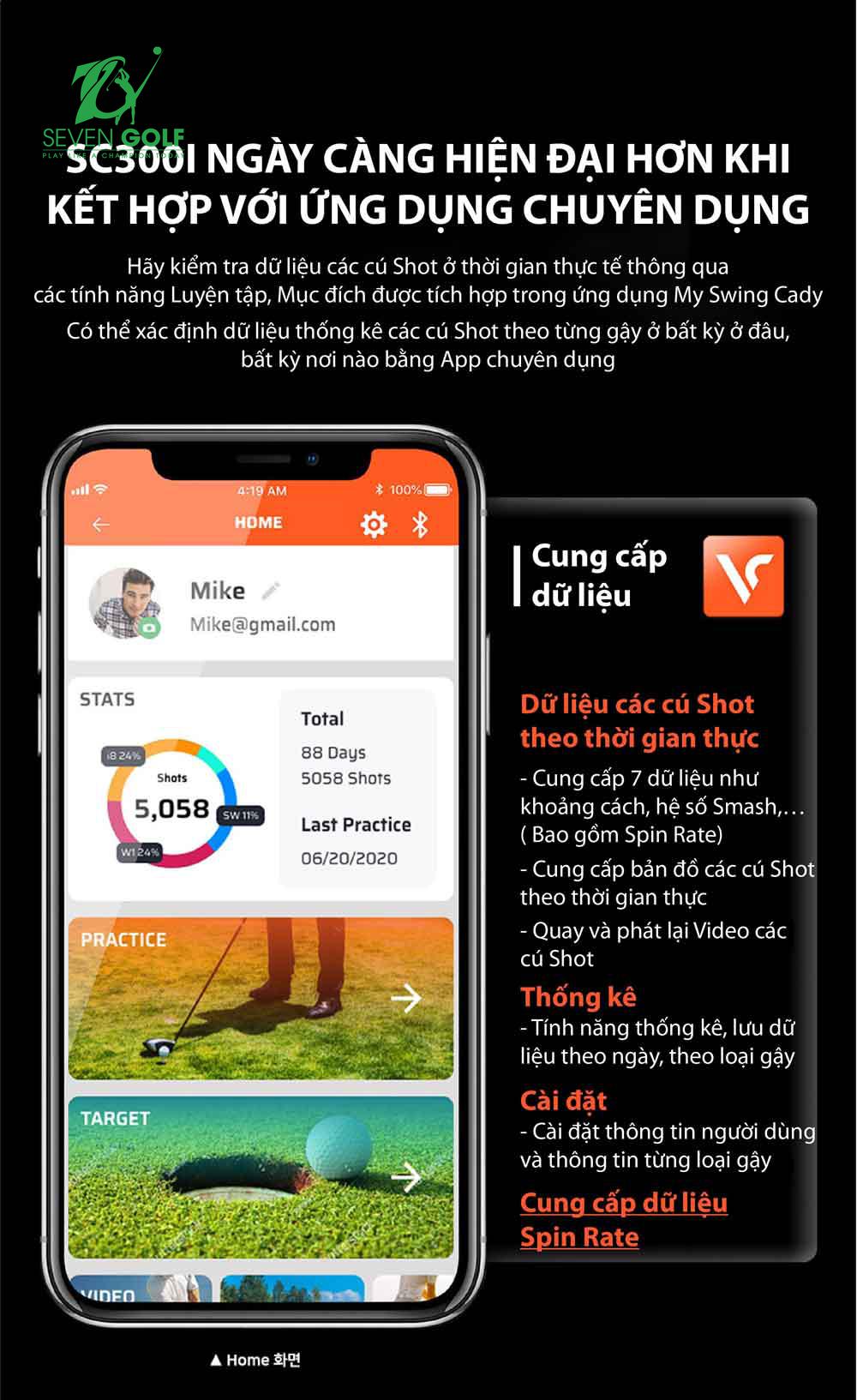 Máy đo swing Voice Caddie SC300i chính hãng