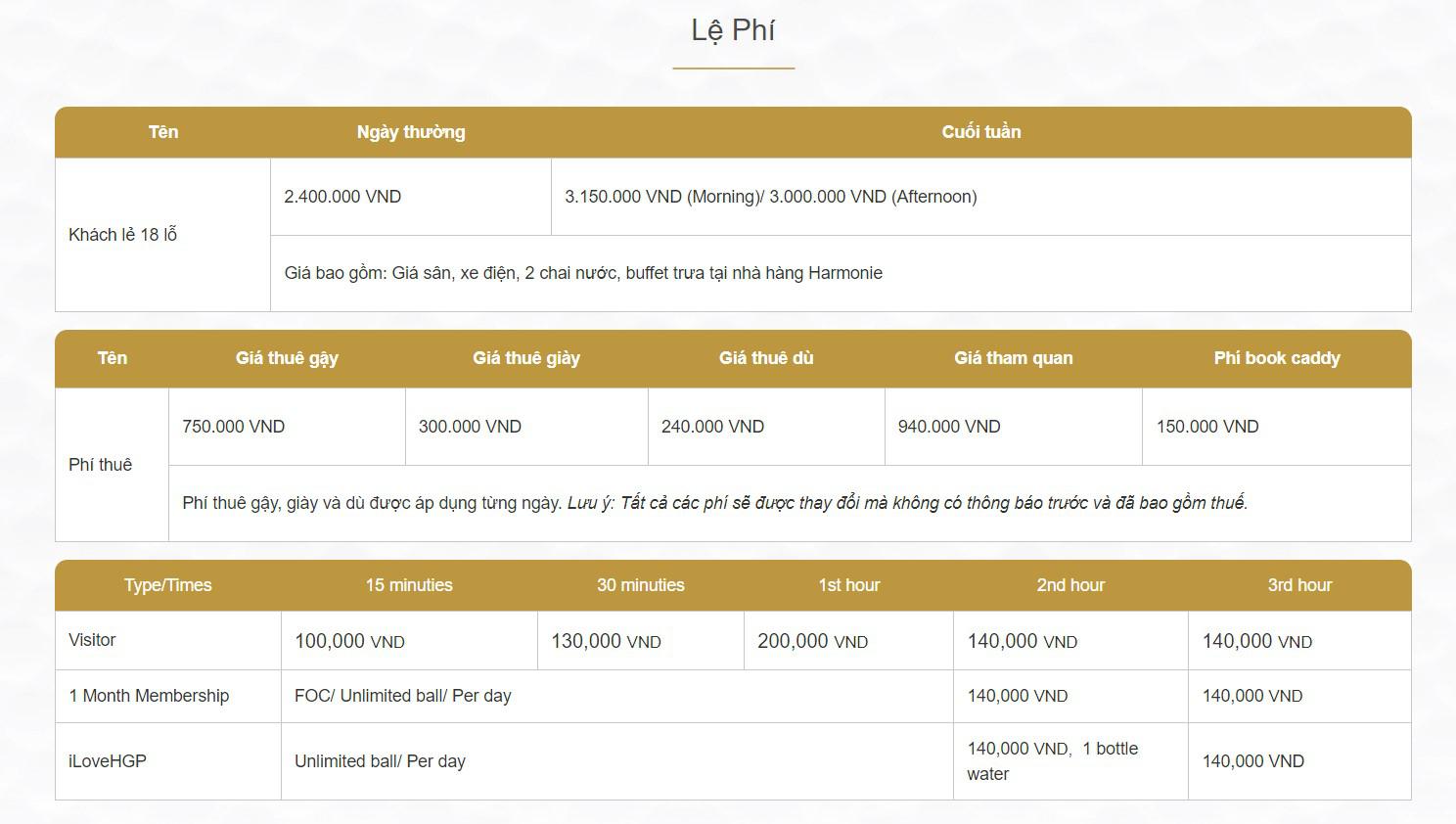 Harmonie Golf Park - Sân golf với thiết kế tinh tế, tiện ích hiện đại